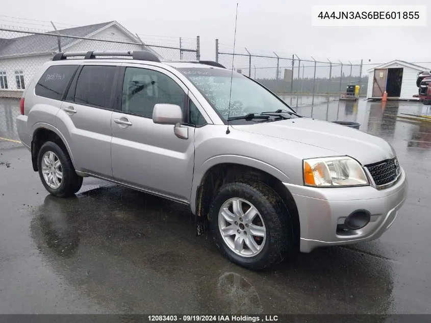 2011 Mitsubishi Endeavor Se VIN: 4A4JN3AS6BE601855 Lot: 12083403