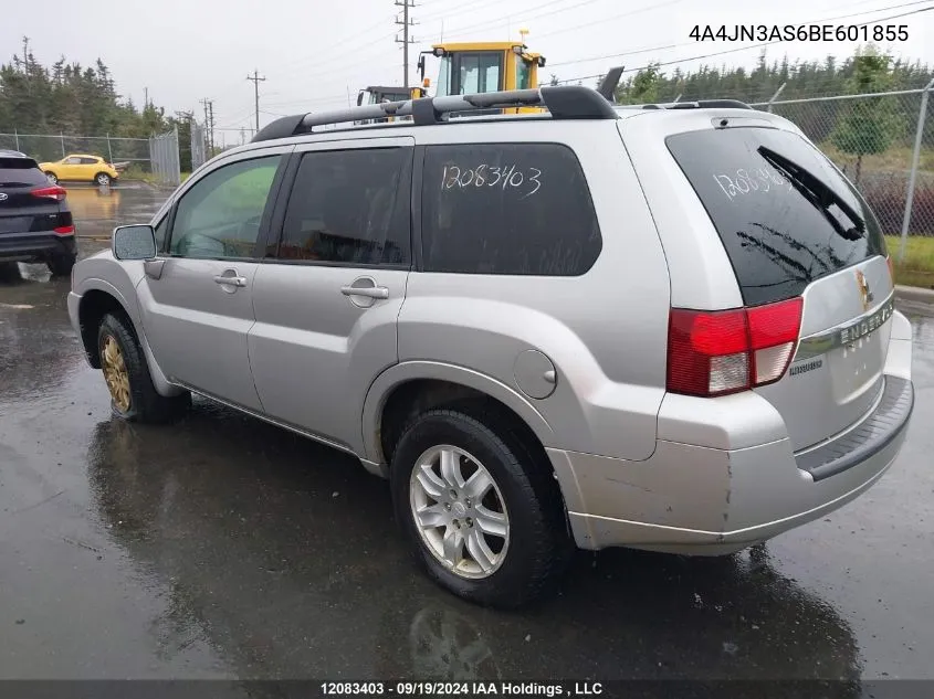 2011 Mitsubishi Endeavor Se VIN: 4A4JN3AS6BE601855 Lot: 12083403