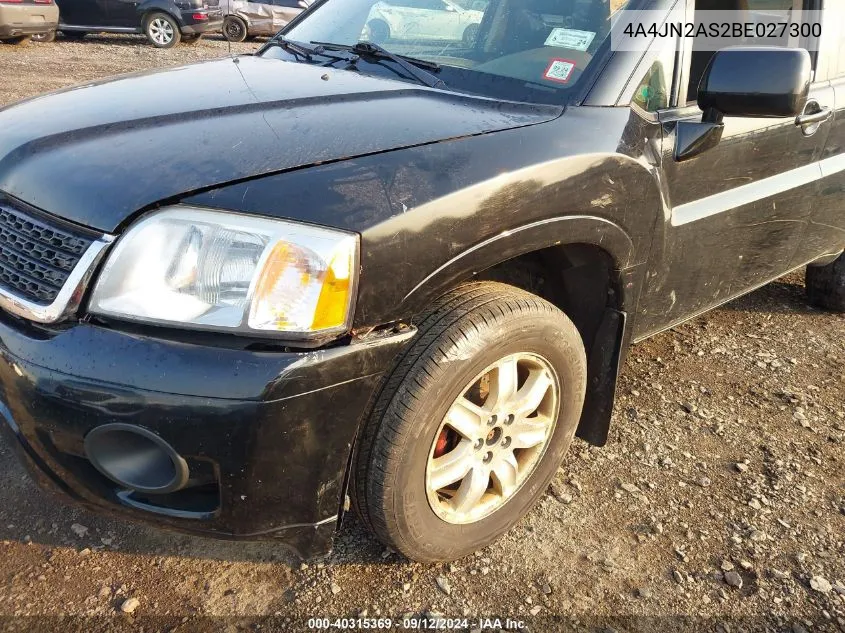 2011 Mitsubishi Endeavor Ls VIN: 4A4JN2AS2BE027300 Lot: 40315369