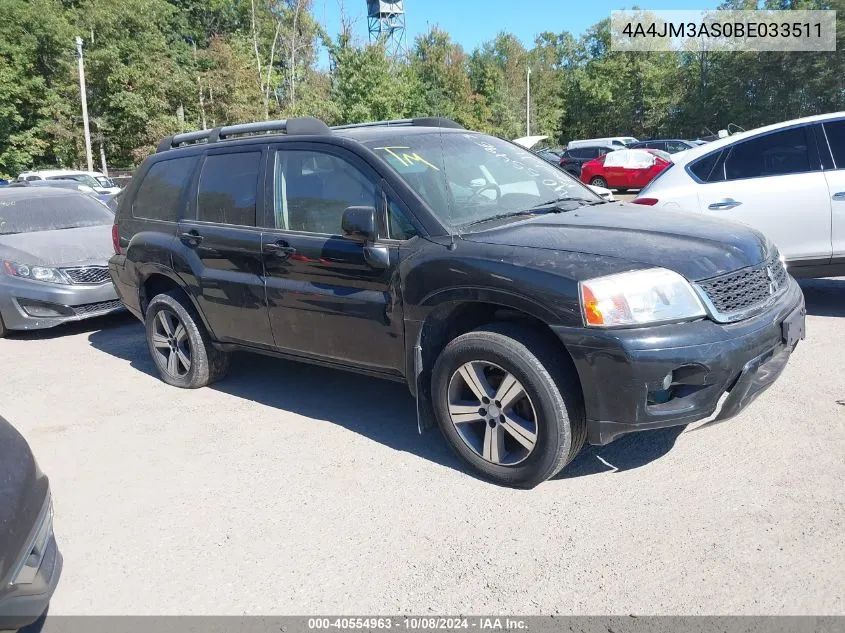 2011 Mitsubishi Endeavor Se VIN: 4A4JM3AS0BE033511 Lot: 40554963