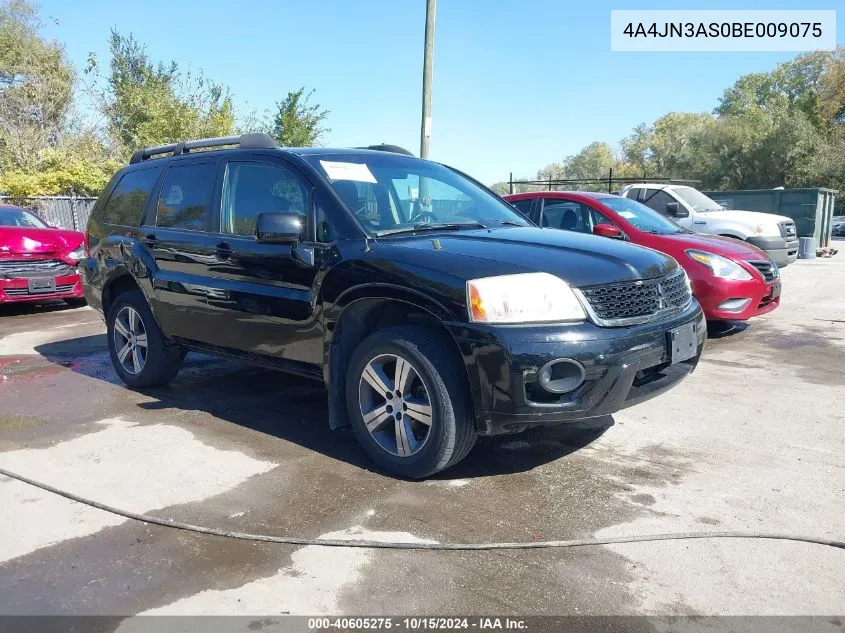 2011 Mitsubishi Endeavor Se VIN: 4A4JN3AS0BE009075 Lot: 40605275