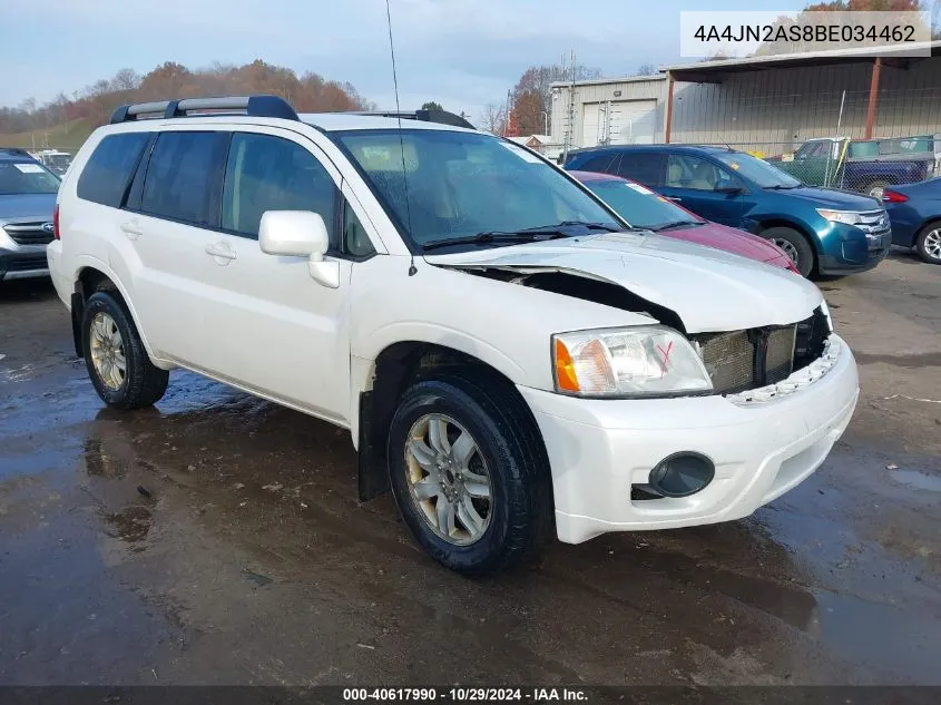 2011 Mitsubishi Endeavor VIN: 4A4JN2AS8BE034462 Lot: 40617990