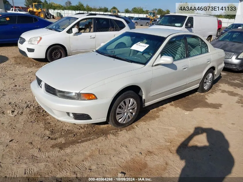 2003 Mitsubishi Galant Es/Ls VIN: 4A3AA46G73E141133 Lot: 40564268