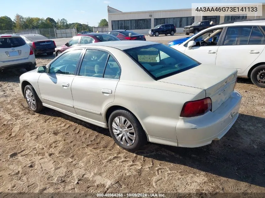 2003 Mitsubishi Galant Es/Ls VIN: 4A3AA46G73E141133 Lot: 40564268