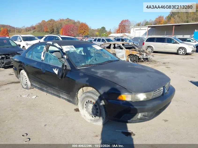 2003 Mitsubishi Galant Es/Ls VIN: 4A3AA46G83E213280 Lot: 40622396