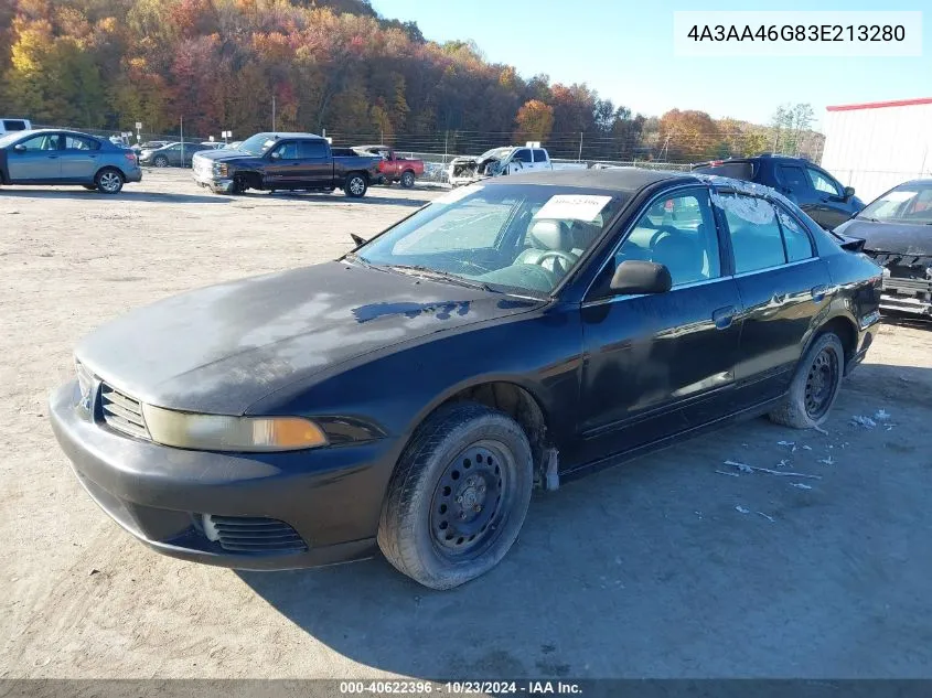 2003 Mitsubishi Galant Es/Ls VIN: 4A3AA46G83E213280 Lot: 40622396