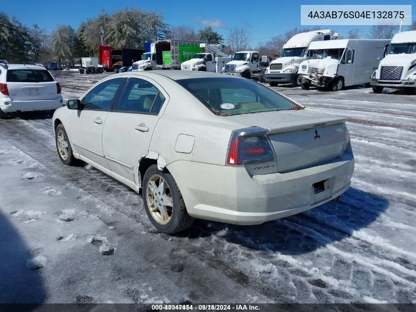 2004 Mitsubishi Galant Gts VIN: 4A3AB76S04E132875 Lot: 40347454