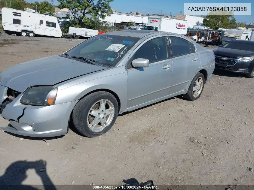 2004 Mitsubishi Galant Gts VIN: 4A3AB76SX4E123858 Lot: 40562357