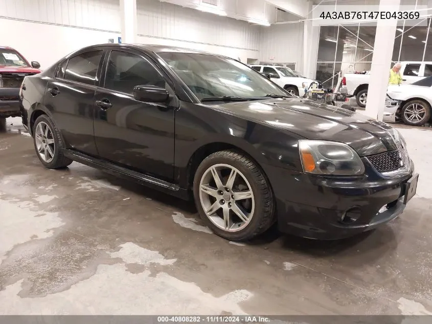 2007 Mitsubishi Galant Ralliart VIN: 4A3AB76T47E043369 Lot: 40808282