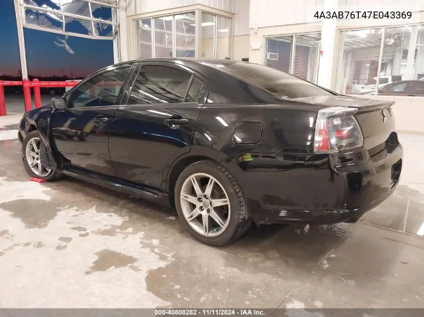 2007 Mitsubishi Galant Ralliart VIN: 4A3AB76T47E043369 Lot: 40808282