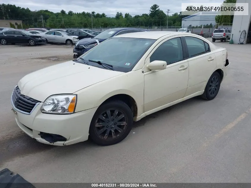 4A3AB36F49E040655 2009 Mitsubishi Galant Es/Sport Edition