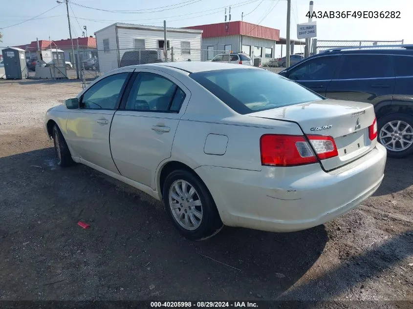 4A3AB36F49E036282 2009 Mitsubishi Galant Es/Sport Edition