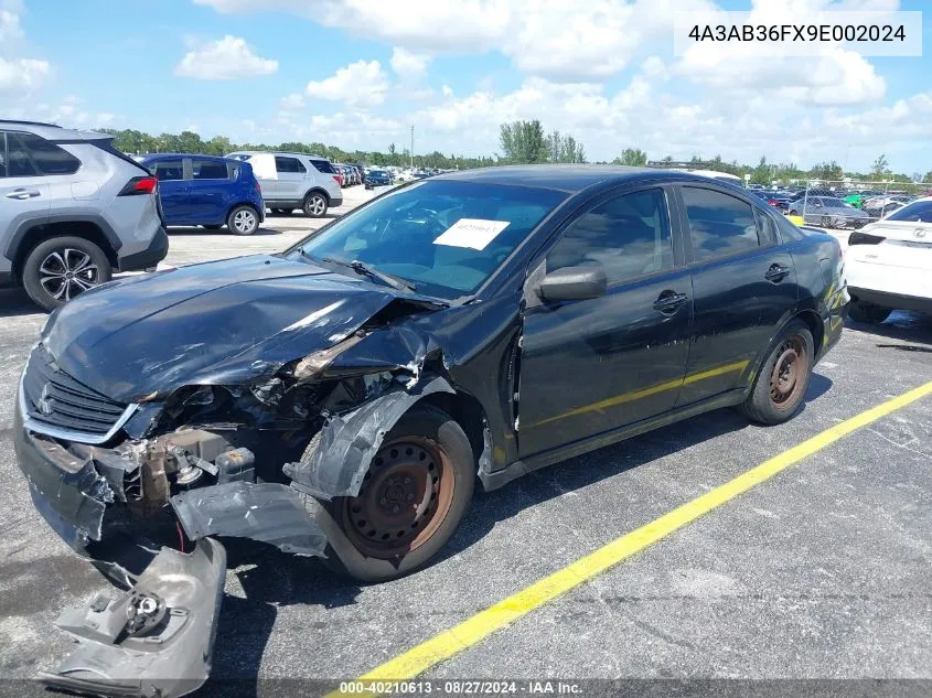 2009 Mitsubishi Galant Es/Sport Edition VIN: 4A3AB36FX9E002024 Lot: 40210613