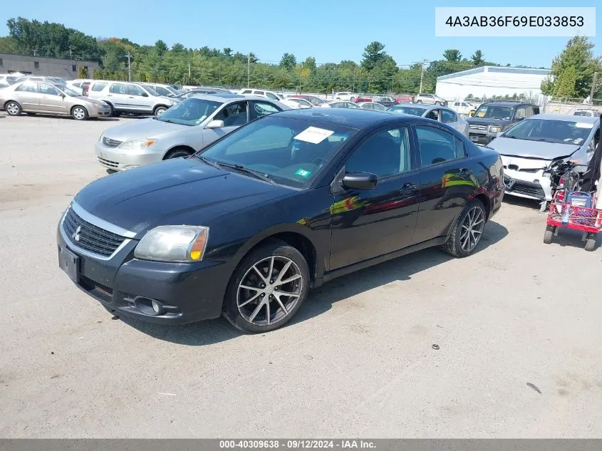 2009 Mitsubishi Galant Es/Sport Edition VIN: 4A3AB36F69E033853 Lot: 40309638