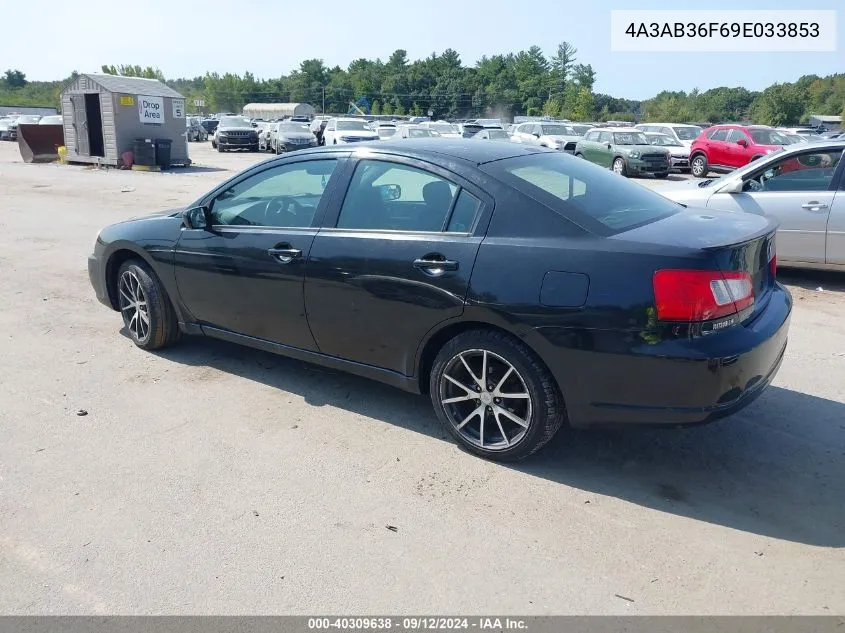 2009 Mitsubishi Galant Es/Sport Edition VIN: 4A3AB36F69E033853 Lot: 40309638