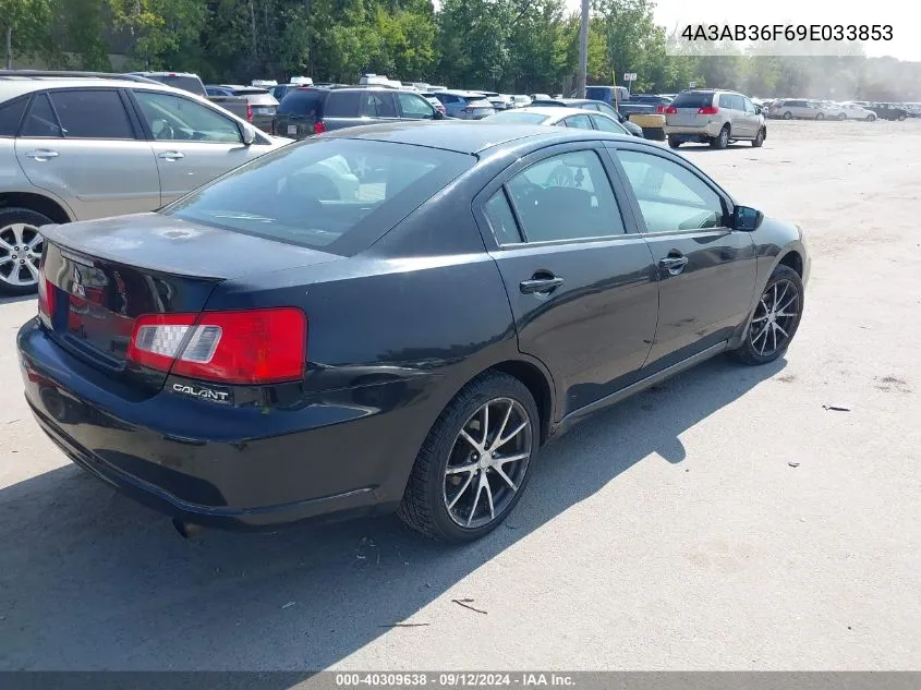 2009 Mitsubishi Galant Es/Sport Edition VIN: 4A3AB36F69E033853 Lot: 40309638