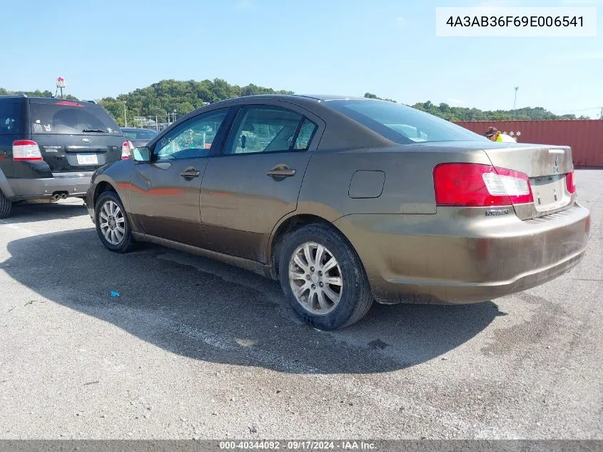 2009 Mitsubishi Galant Es/Sport Edition VIN: 4A3AB36F69E006541 Lot: 40344092