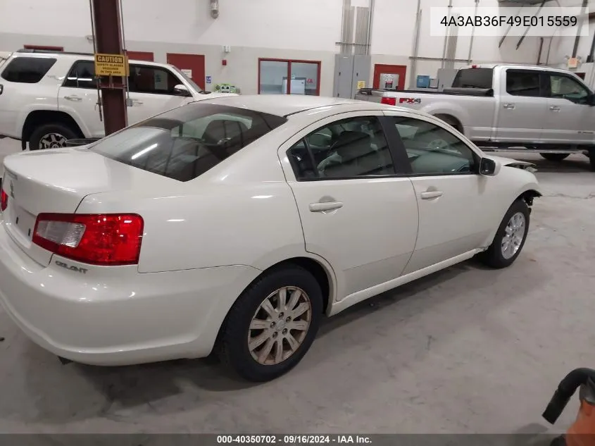 2009 Mitsubishi Galant Es/Sport Edition VIN: 4A3AB36F49E015559 Lot: 40350702