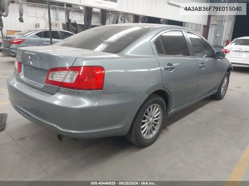 2009 Mitsubishi Galant Es/Sport Edition VIN: 4A3AB36F79E015040 Lot: 40446928