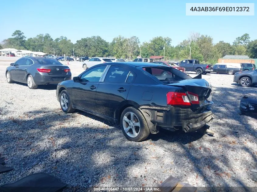 2009 Mitsubishi Galant Es/Sport Edition VIN: 4A3AB36F69E012372 Lot: 40505447