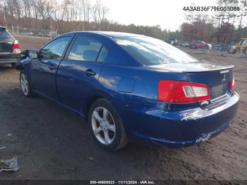 2009 Mitsubishi Galant Es/Sport Edition VIN: 4A3AB36F79E005088 Lot: 40685823