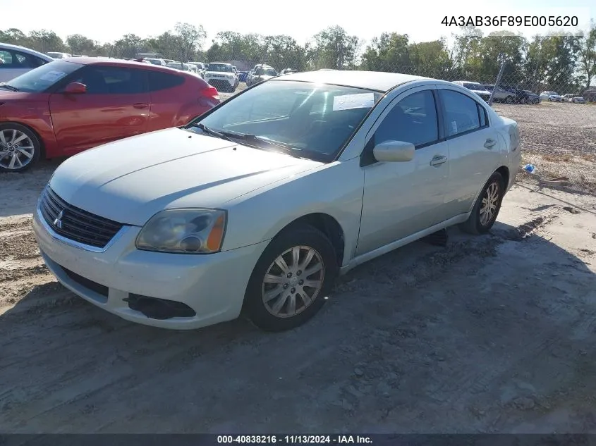 2009 Mitsubishi Galant Es/Sport Edition VIN: 4A3AB36F89E005620 Lot: 40838216