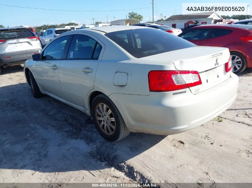 2009 Mitsubishi Galant Es/Sport Edition VIN: 4A3AB36F89E005620 Lot: 40838216