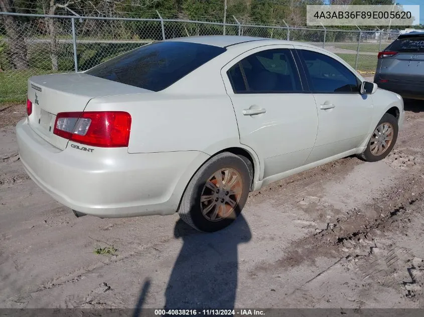 2009 Mitsubishi Galant Es/Sport Edition VIN: 4A3AB36F89E005620 Lot: 40838216