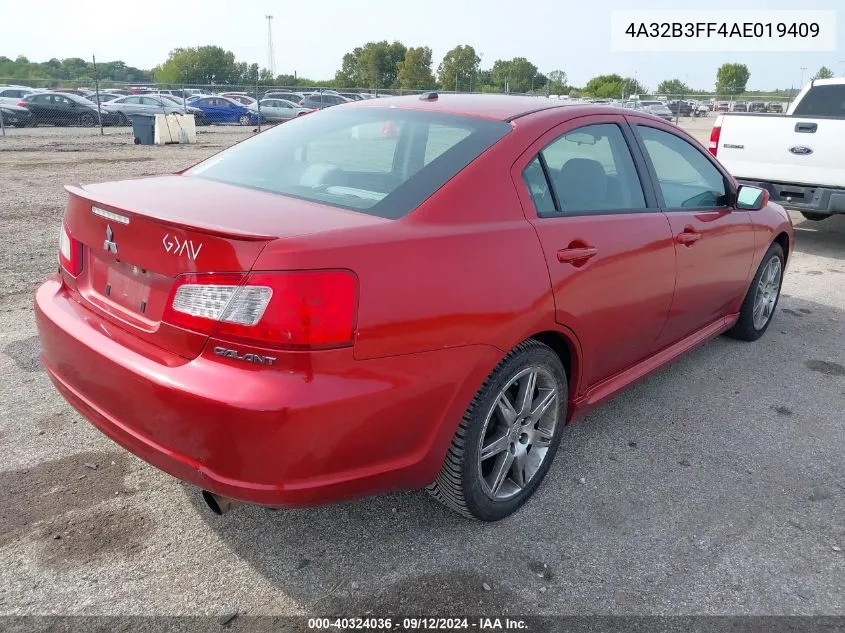 2010 Mitsubishi Galant Es/Se VIN: 4A32B3FF4AE019409 Lot: 40324036