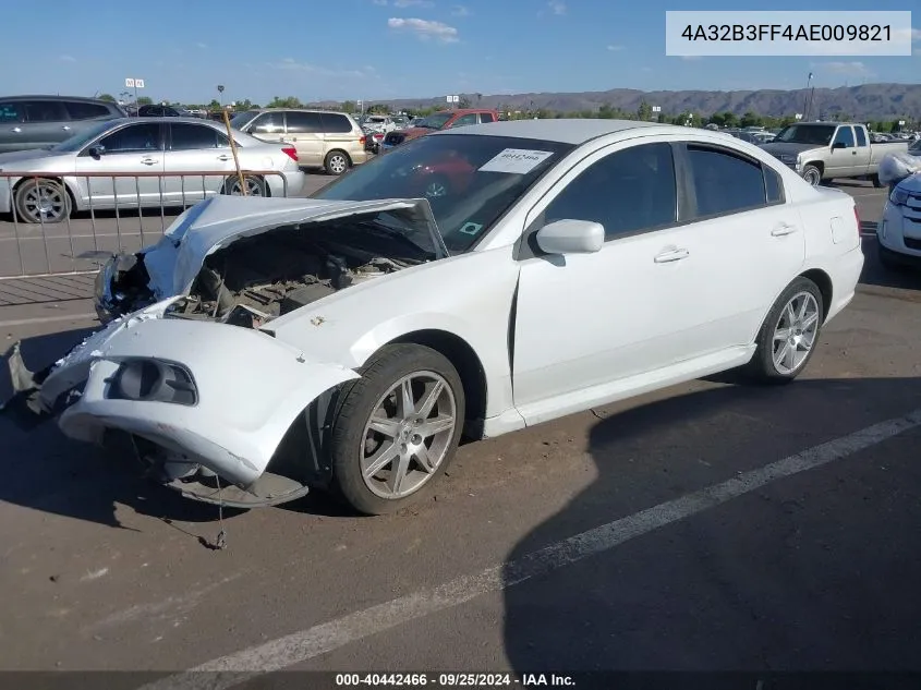 2010 Mitsubishi Galant Es/Se VIN: 4A32B3FF4AE009821 Lot: 40442466