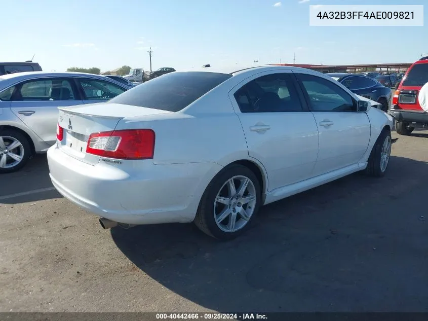 2010 Mitsubishi Galant Es/Se VIN: 4A32B3FF4AE009821 Lot: 40442466