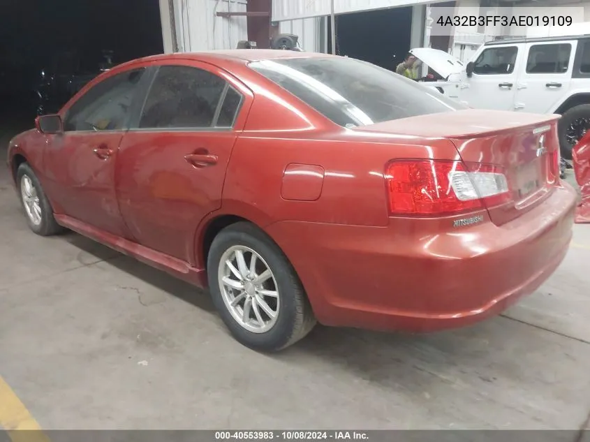 2010 Mitsubishi Galant Es/Se VIN: 4A32B3FF3AE019109 Lot: 40553983