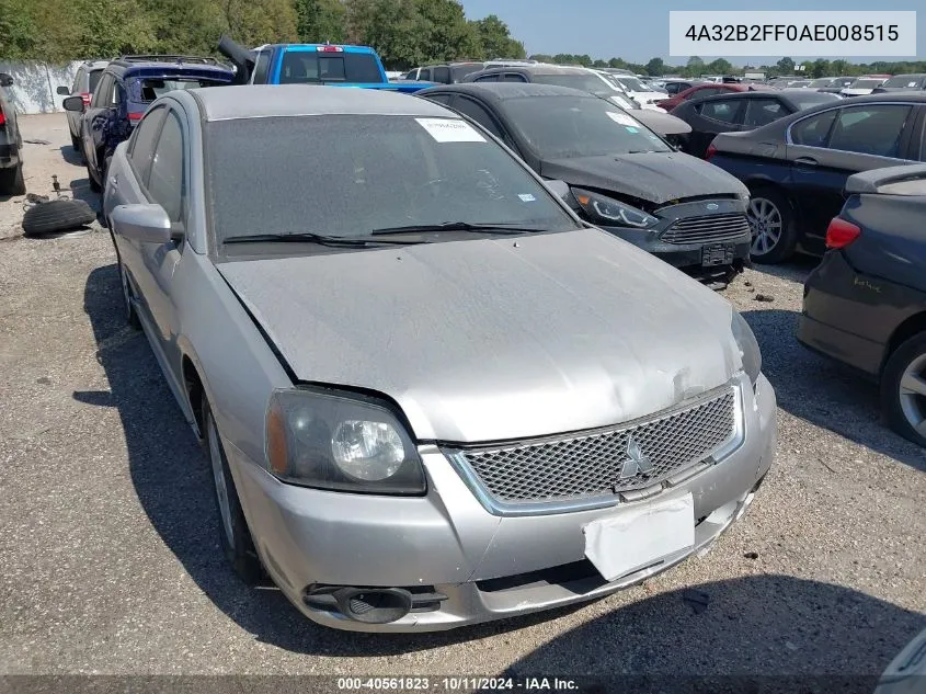 2010 Mitsubishi Galant Fe VIN: 4A32B2FF0AE008515 Lot: 40561823