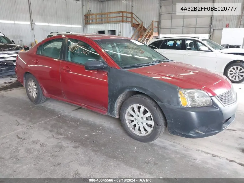 4A32B2FF0BE020777 2011 Mitsubishi Galant