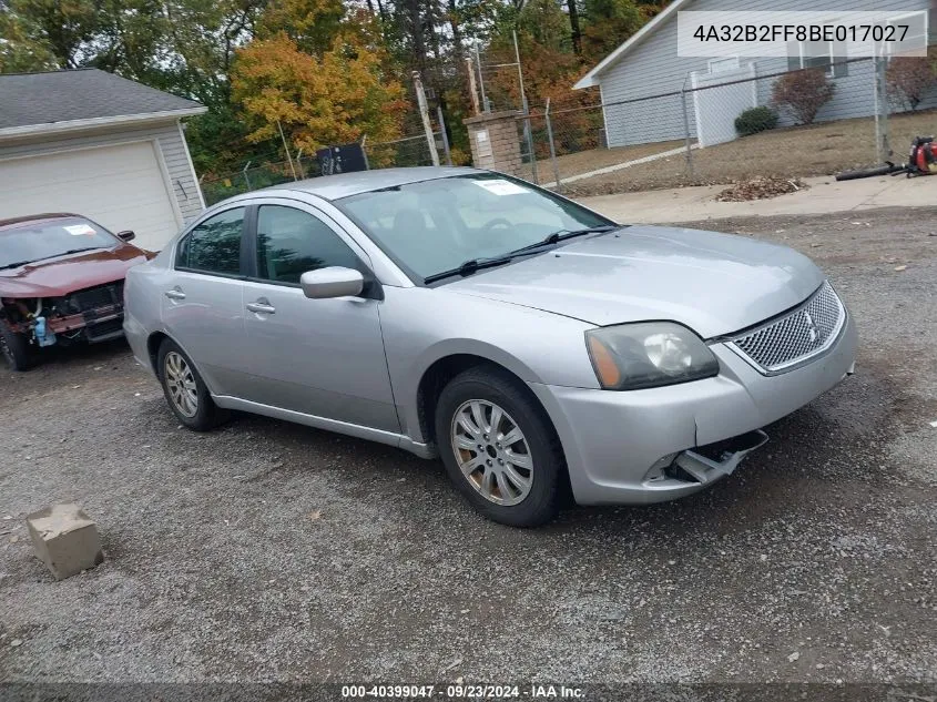 2011 Mitsubishi Galant VIN: 4A32B2FF8BE017027 Lot: 40399047