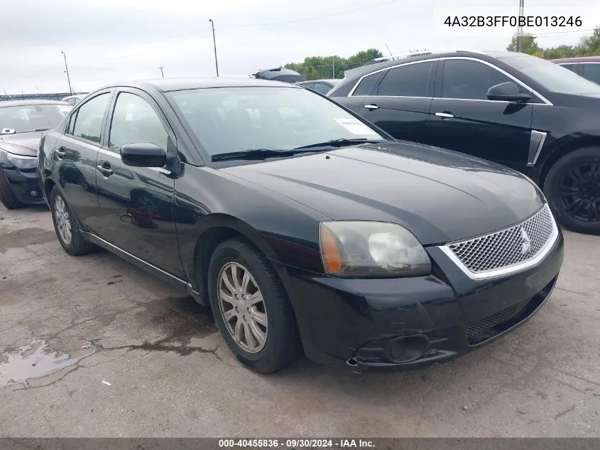 2011 Mitsubishi Galant Es/Se VIN: 4A32B3FF0BE013246 Lot: 40455836