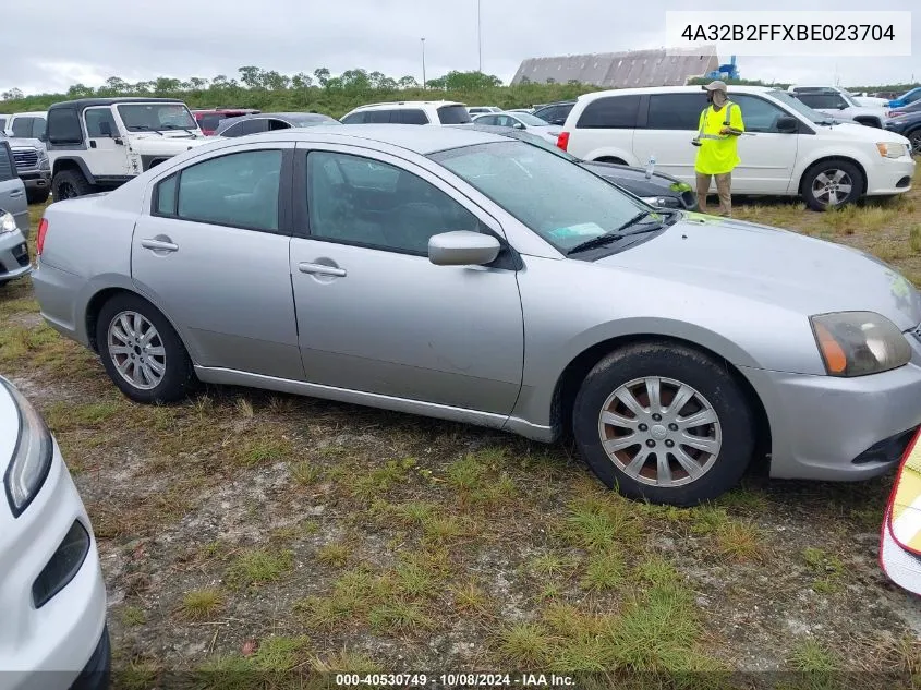 2011 Mitsubishi Galant Fe VIN: 4A32B2FFXBE023704 Lot: 40530749