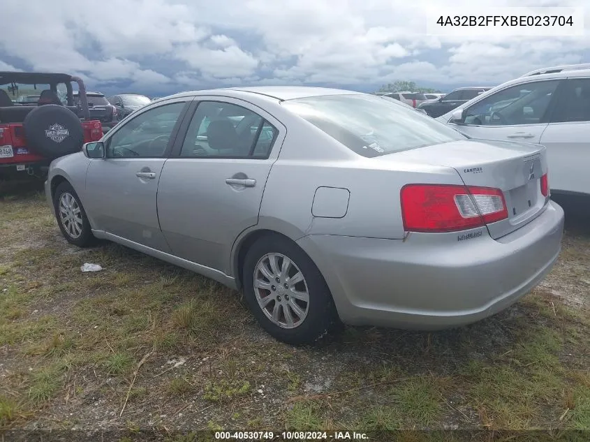 2011 Mitsubishi Galant Fe VIN: 4A32B2FFXBE023704 Lot: 40530749