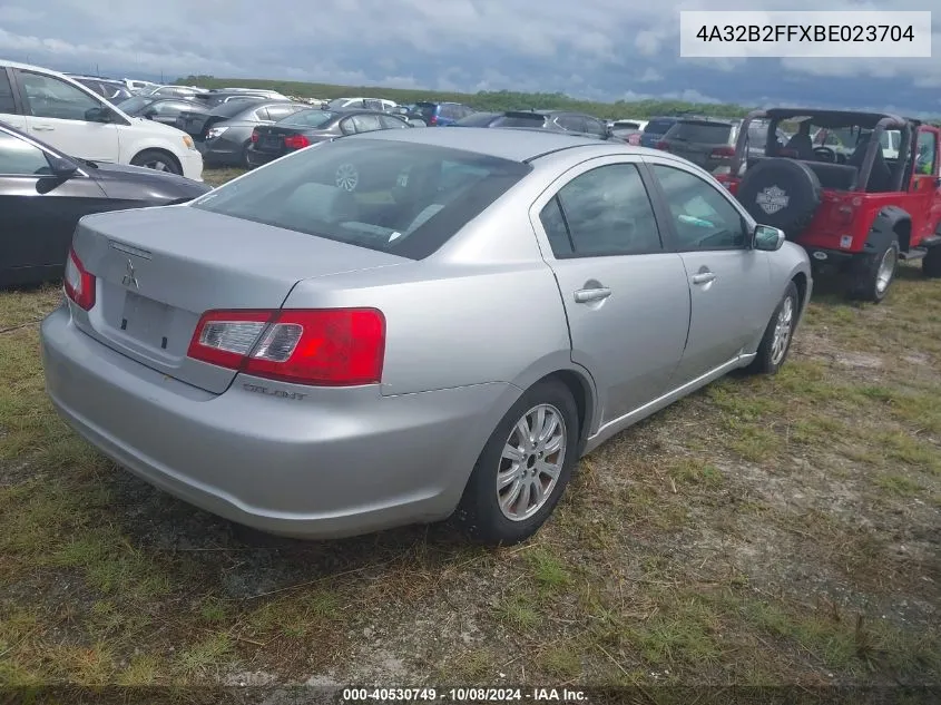 2011 Mitsubishi Galant Fe VIN: 4A32B2FFXBE023704 Lot: 40530749