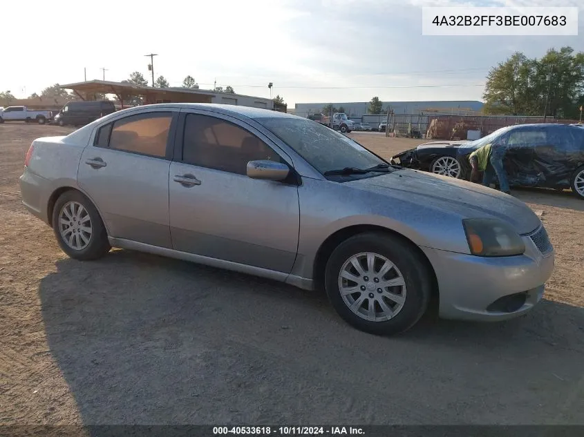 2011 Mitsubishi Galant Fe VIN: 4A32B2FF3BE007683 Lot: 40533618