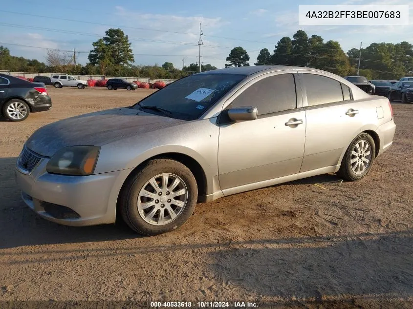 2011 Mitsubishi Galant Fe VIN: 4A32B2FF3BE007683 Lot: 40533618