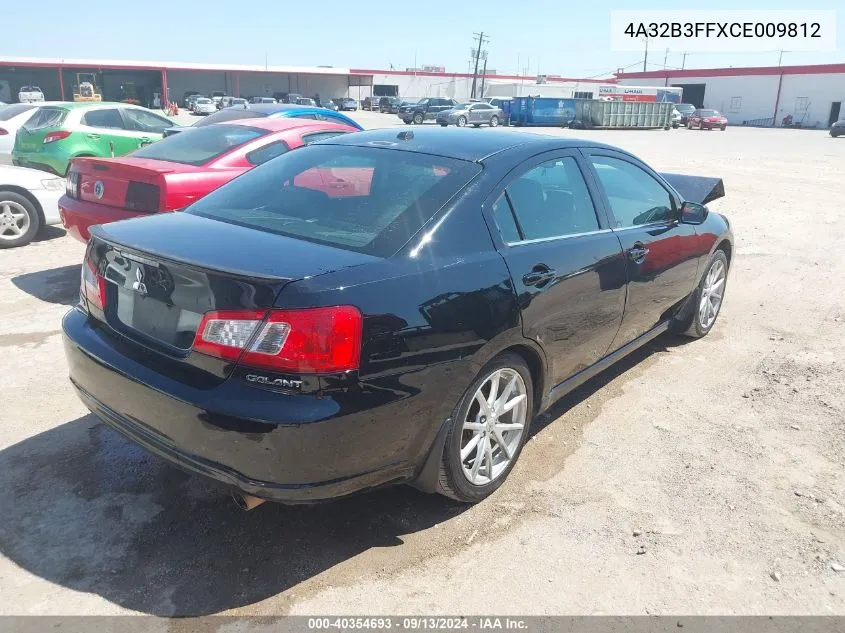 4A32B3FFXCE009812 2012 Mitsubishi Galant Es/Se