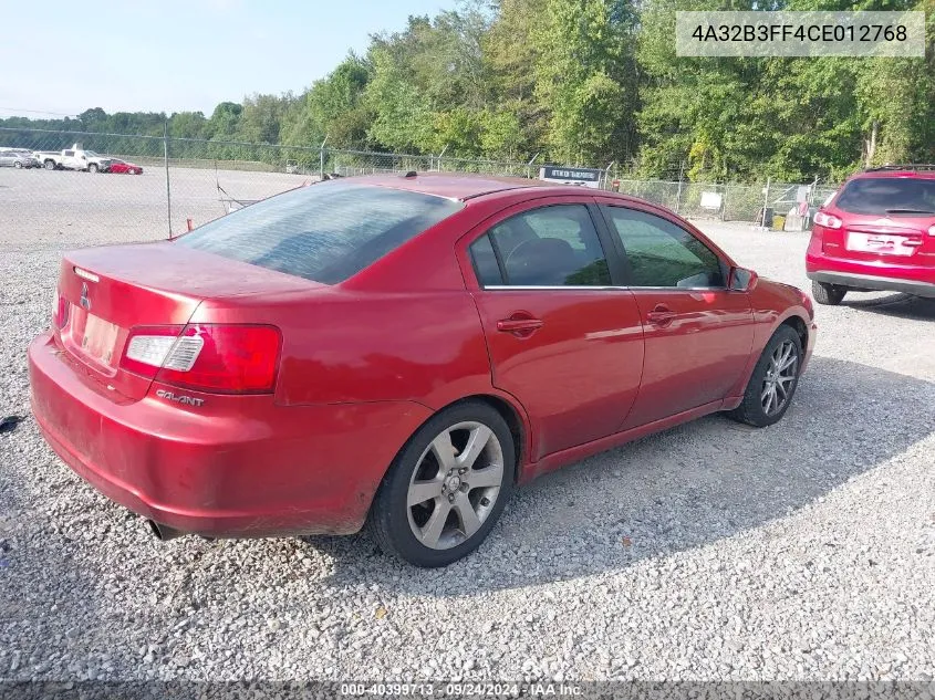 4A32B3FF4CE012768 2012 Mitsubishi Galant Es/Se