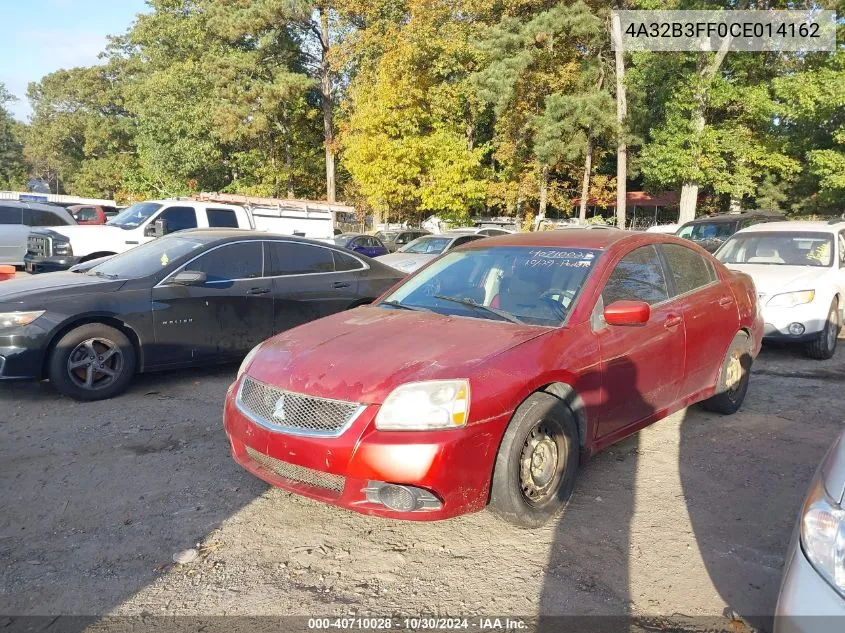 2012 Mitsubishi Galant Es/Se VIN: 4A32B3FF0CE014162 Lot: 40710028