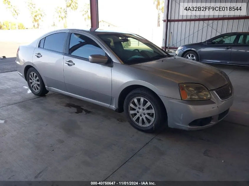 2012 Mitsubishi Galant Fe VIN: 4A32B2FF9CE018544 Lot: 40750647