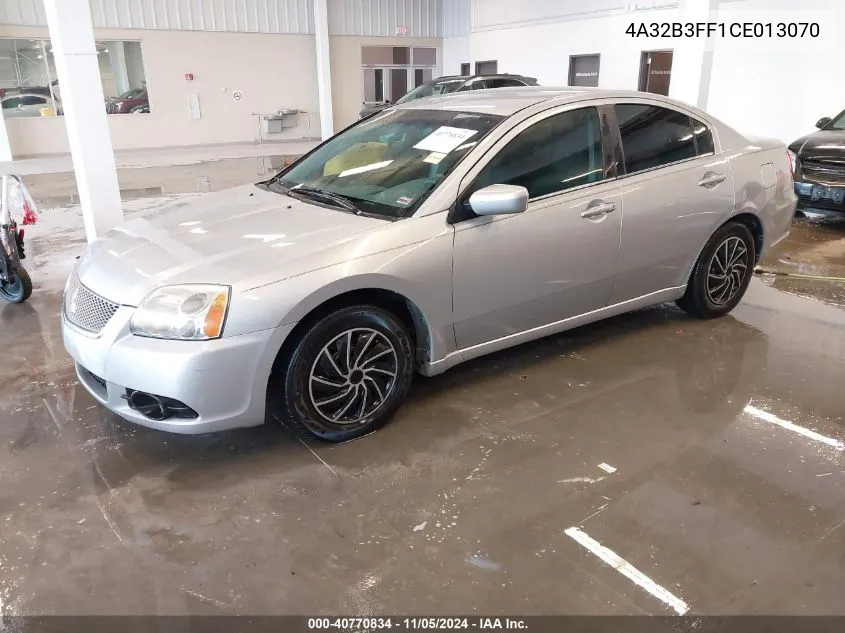 2012 Mitsubishi Galant Es/Se VIN: 4A32B3FF1CE013070 Lot: 40770834