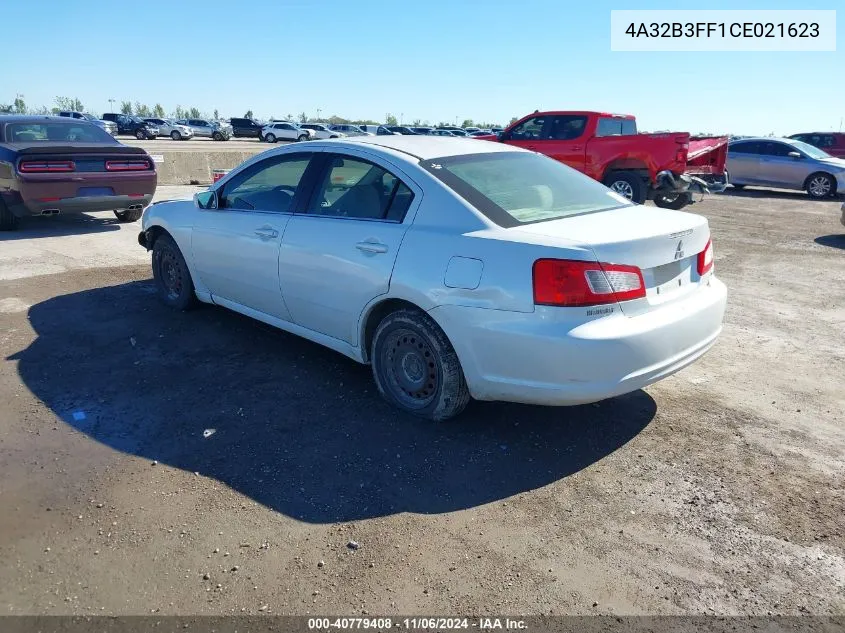 2012 Mitsubishi Galant Es/Se VIN: 4A32B3FF1CE021623 Lot: 40779408