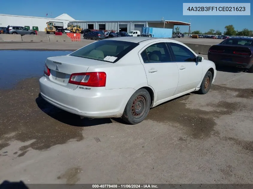 2012 Mitsubishi Galant Es/Se VIN: 4A32B3FF1CE021623 Lot: 40779408