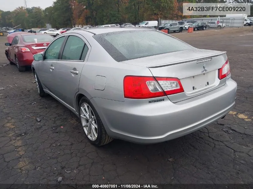 2012 Mitsubishi Galant Es/Se VIN: 4A32B3FF7CE009220 Lot: 40807051