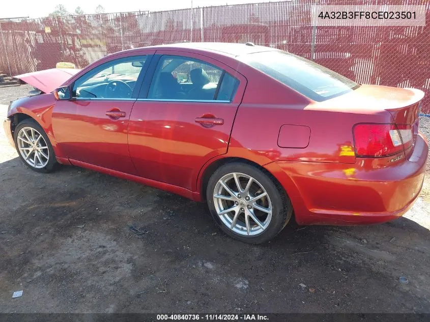 4A32B3FF8CE023501 2012 Mitsubishi Galant Es/Se